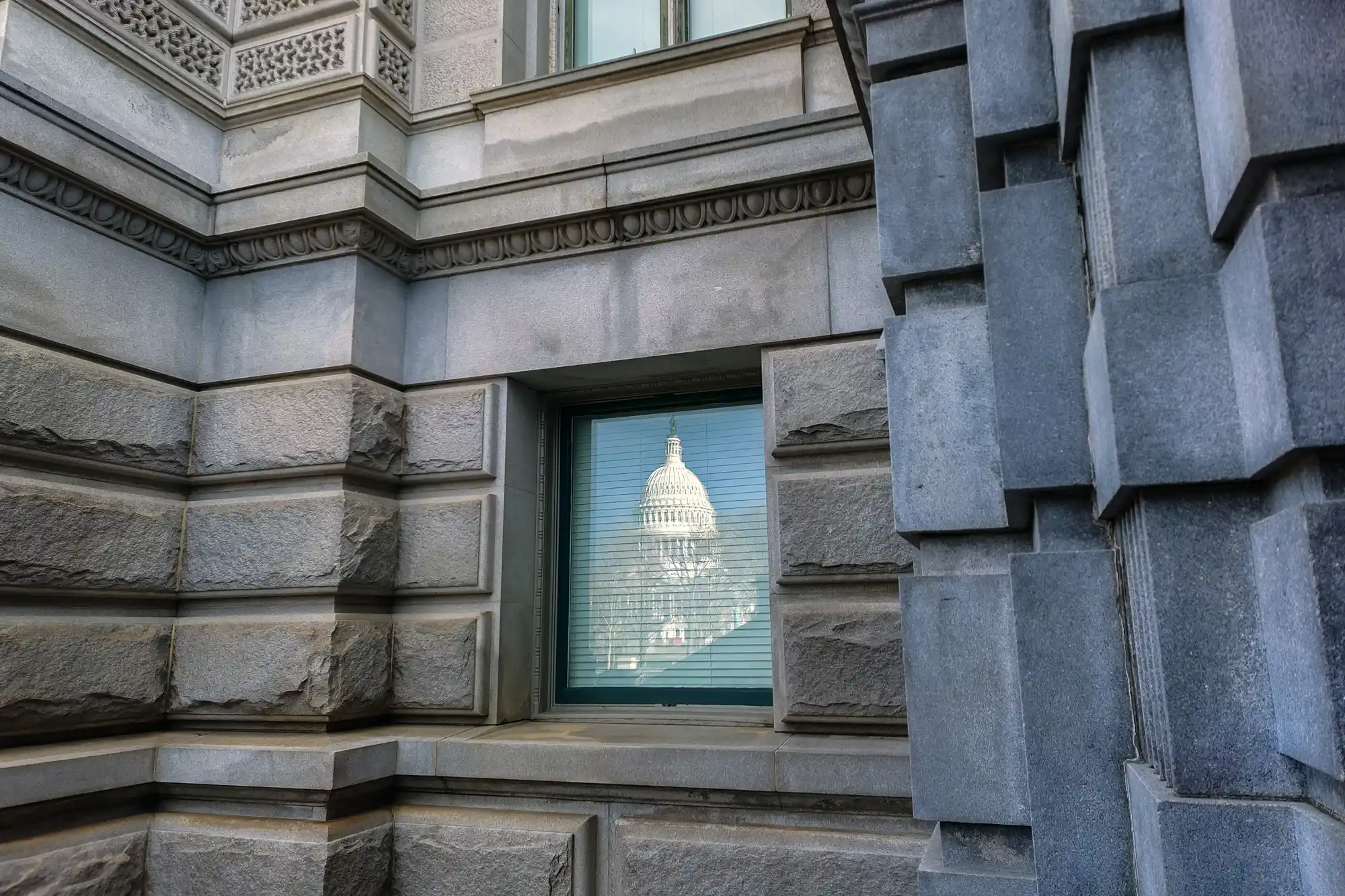 Reflection of the Capitol Building