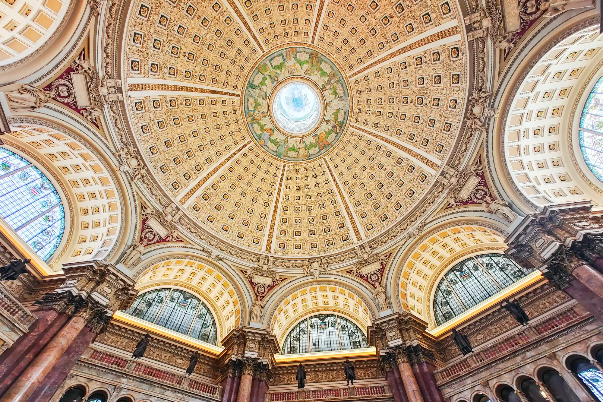 Reading room dome library of Congress