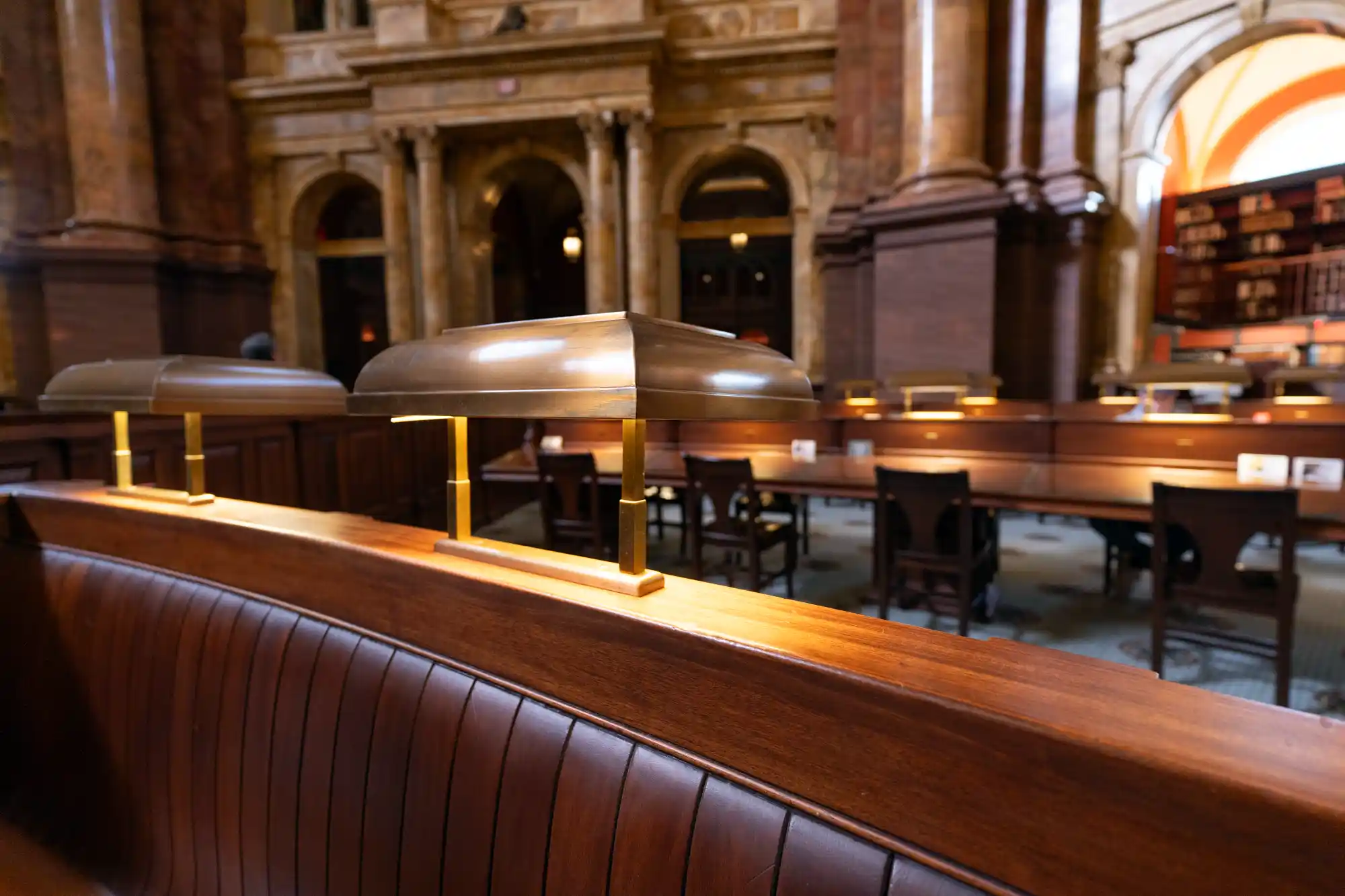 Reading light at the Library of Congress