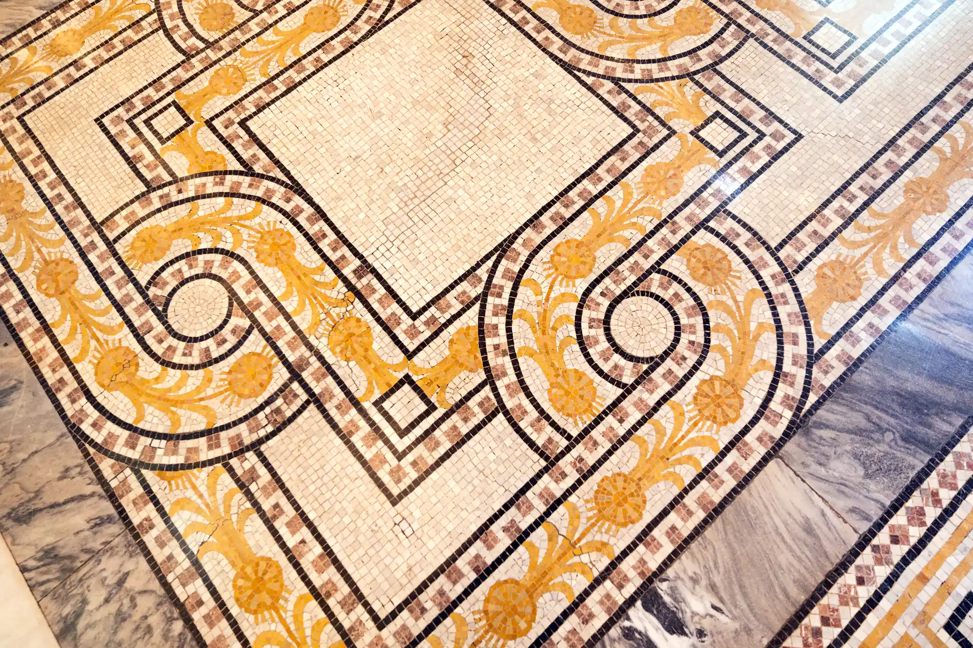 Tile design inside the Library of Congress