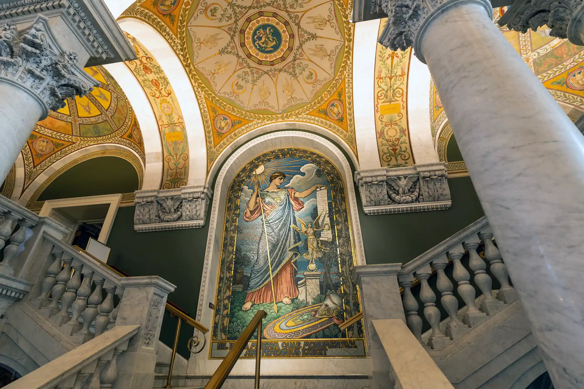 Stairs inside the Library of Congress