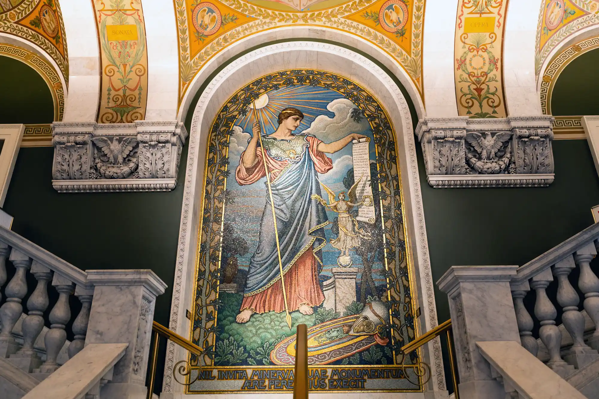 Mosaic Art inside the Library of Congress