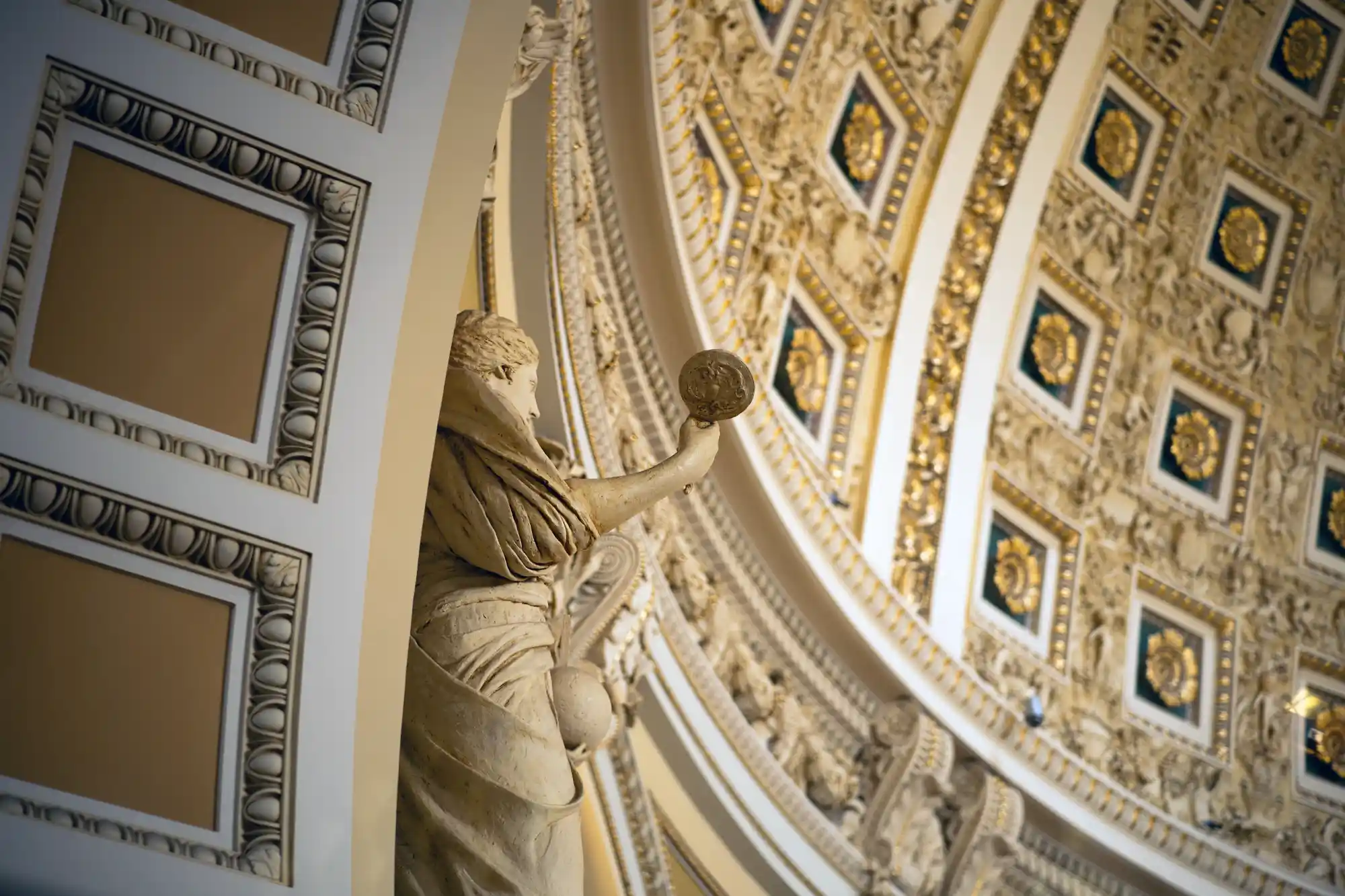 Reading Room Statues at the Library of Congress