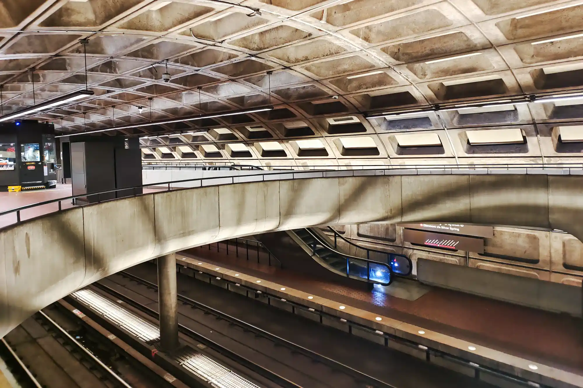 Bridge over Metro Tracks