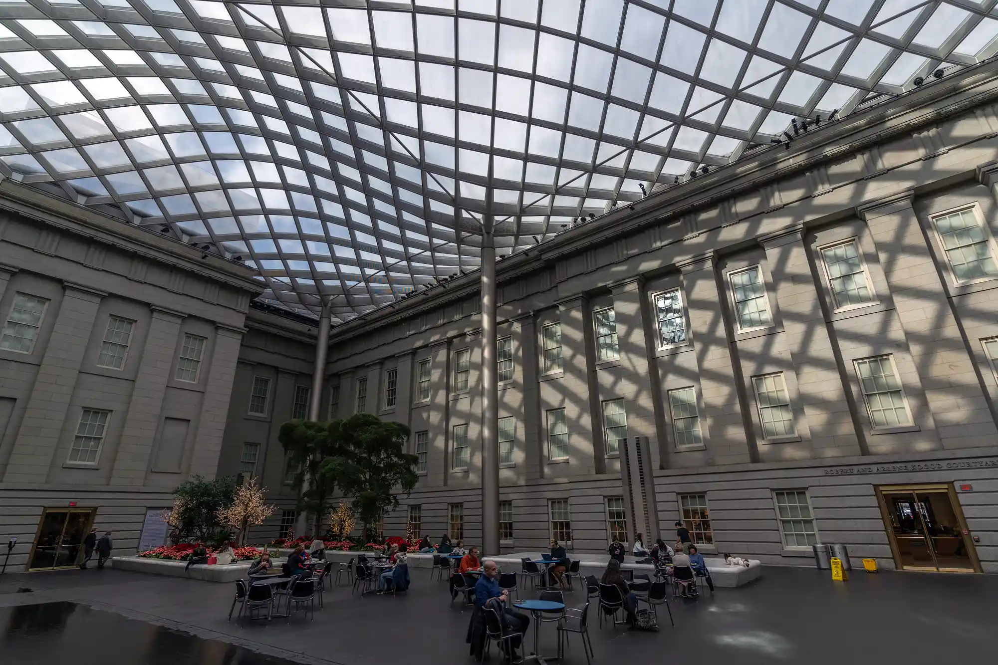 Architecture of the inner courtyard of the National Portraits Gallery