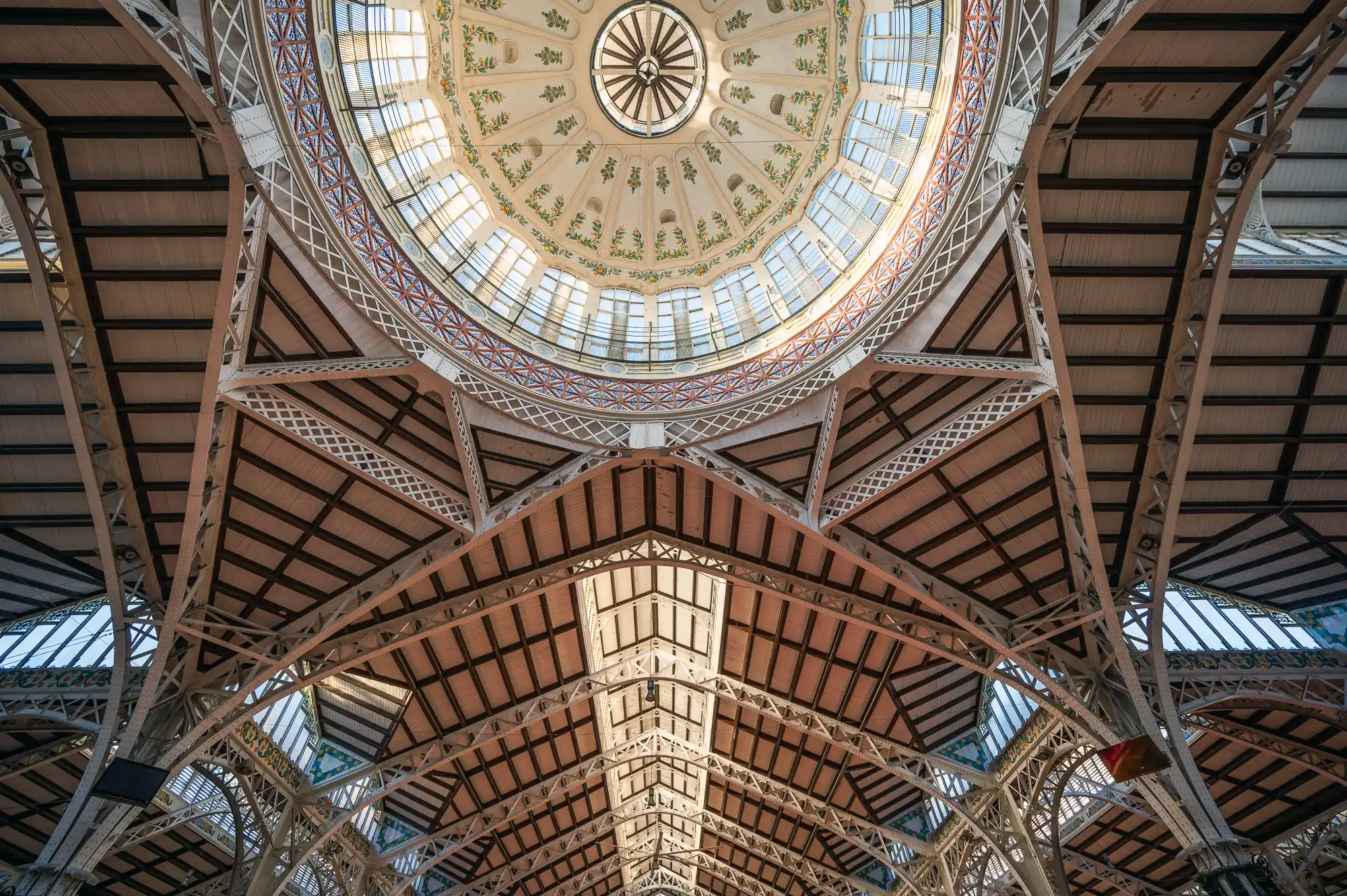 Inside dome Mercado Central