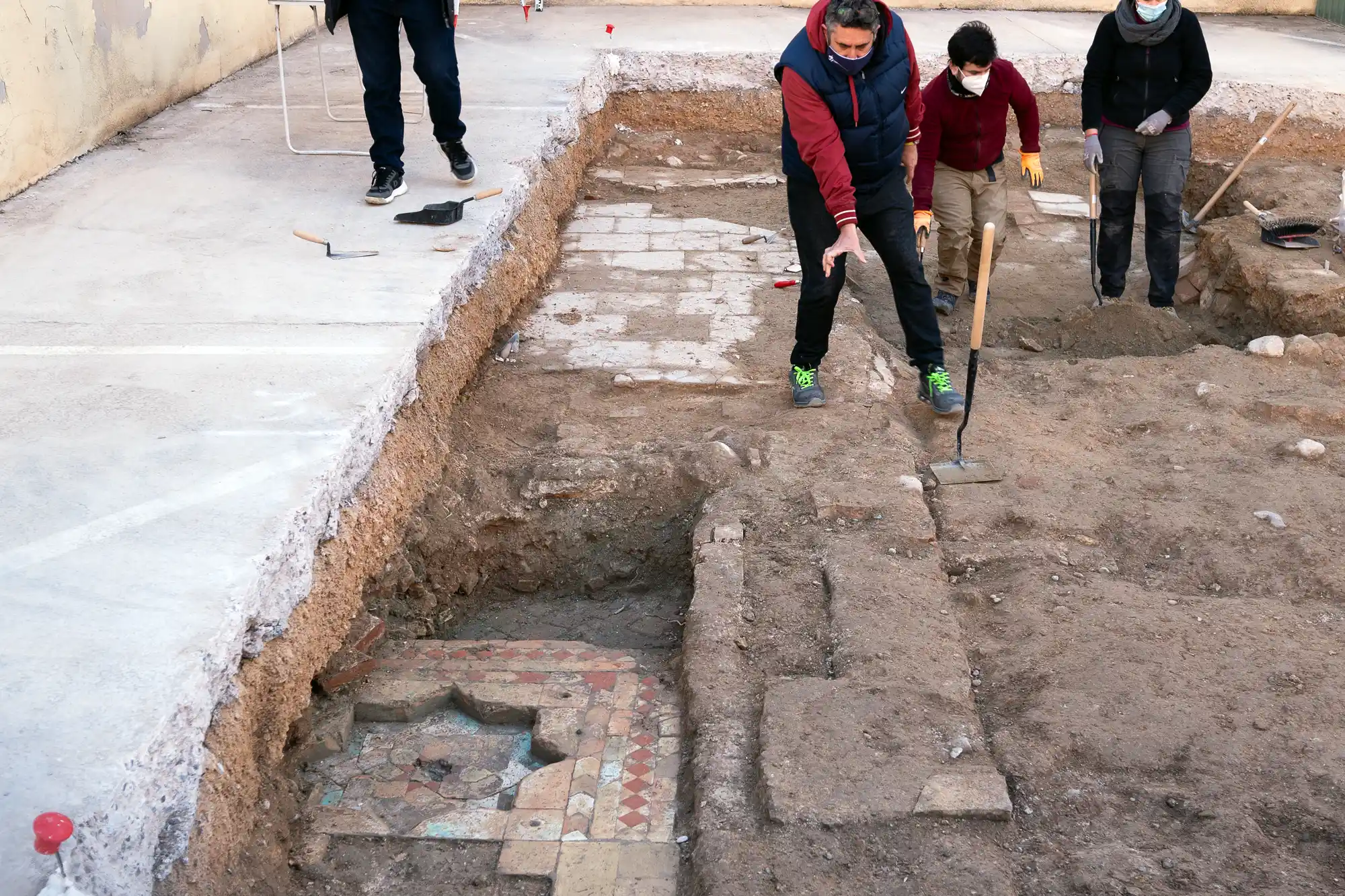 New Valencia bath house ruins
