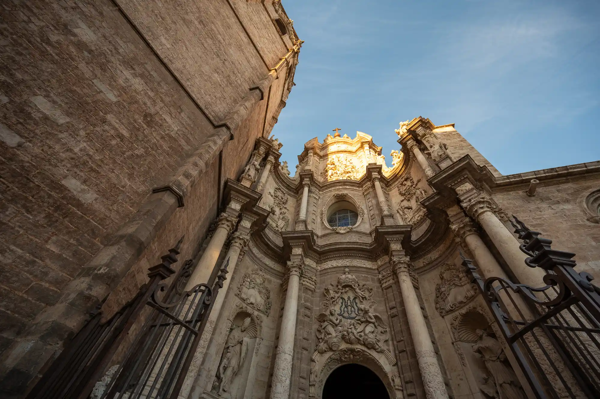 Entrance of the Cathedral in Valencia