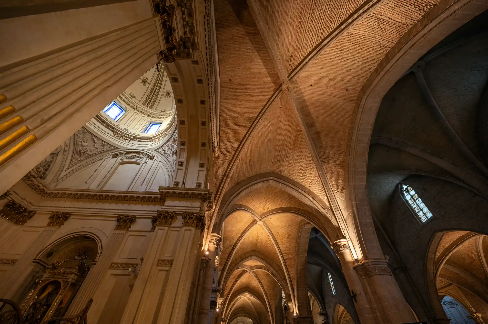Interior architecture cathedral in Valencia