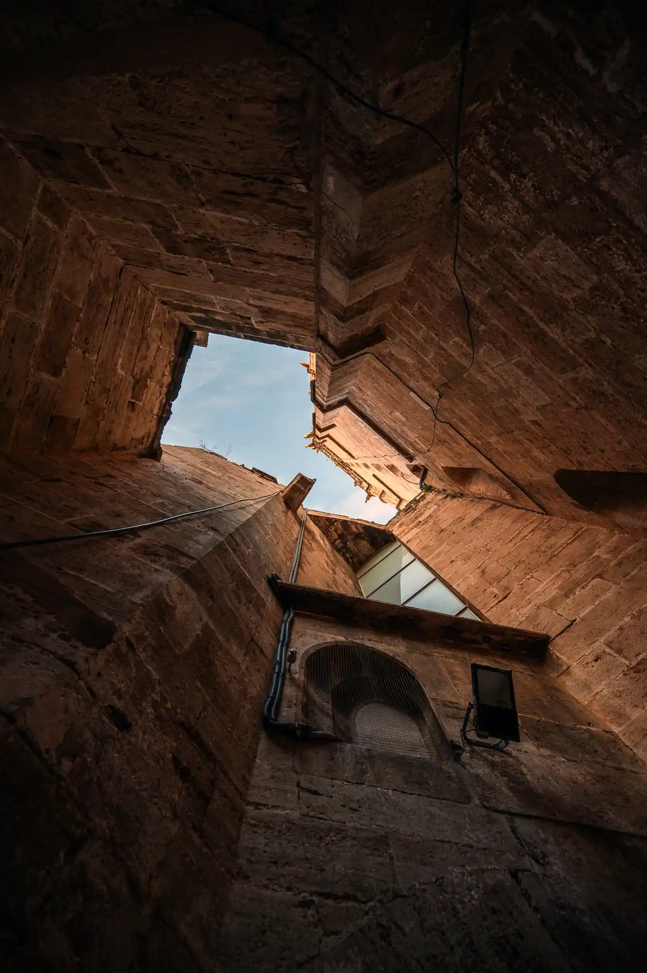 View up the Micalet