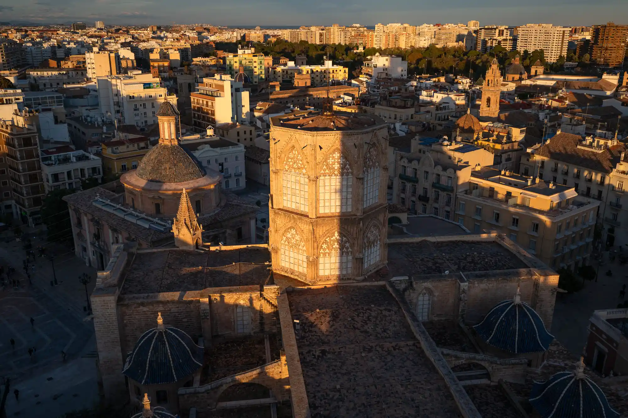 Valencia Cathedral drone photo