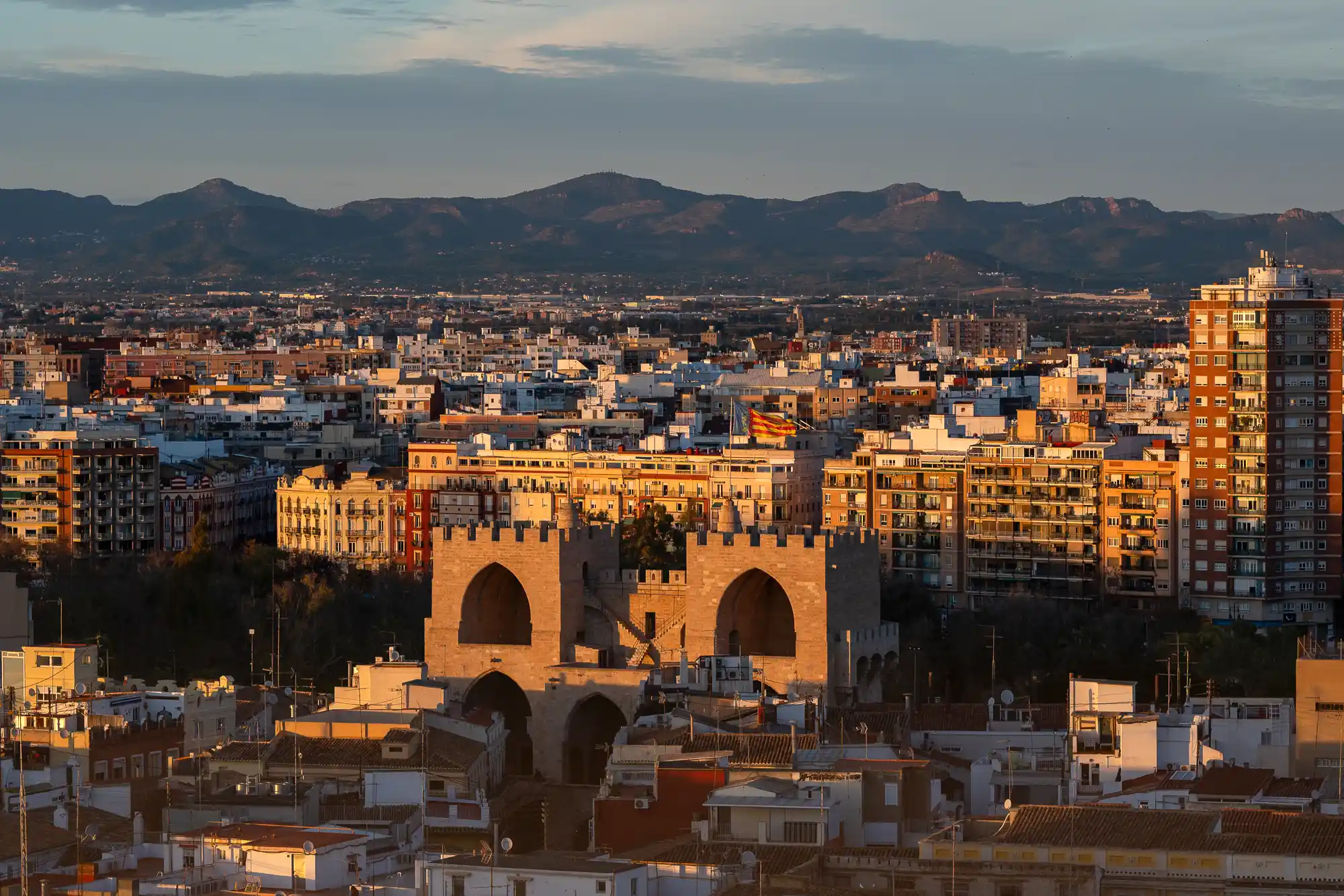Torres de Serranos Tower Drone photo