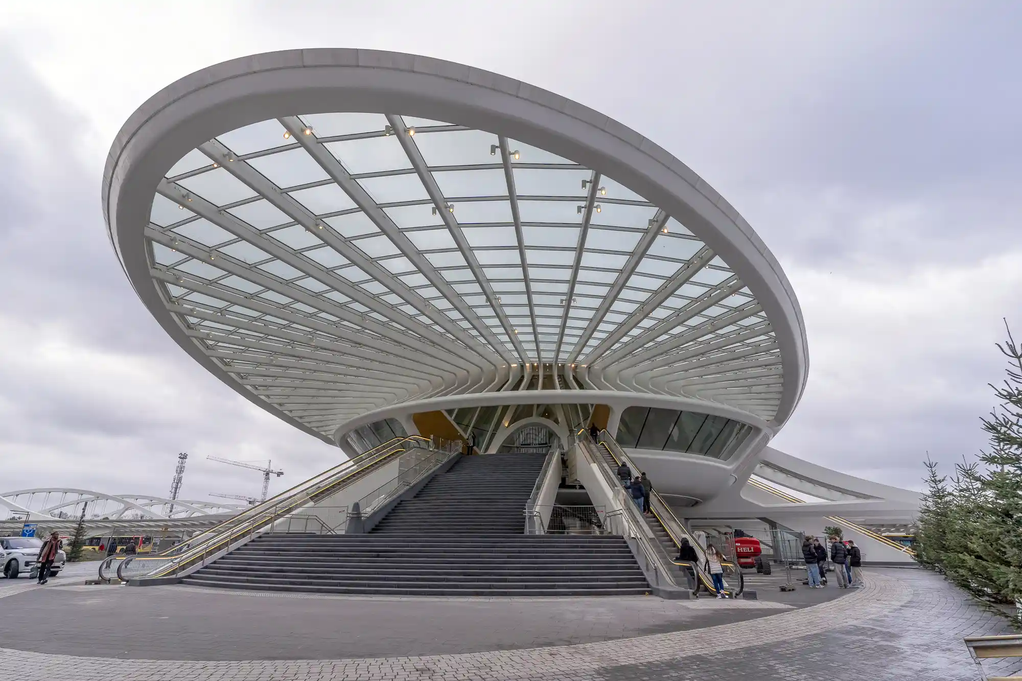 Calatrava glass roof