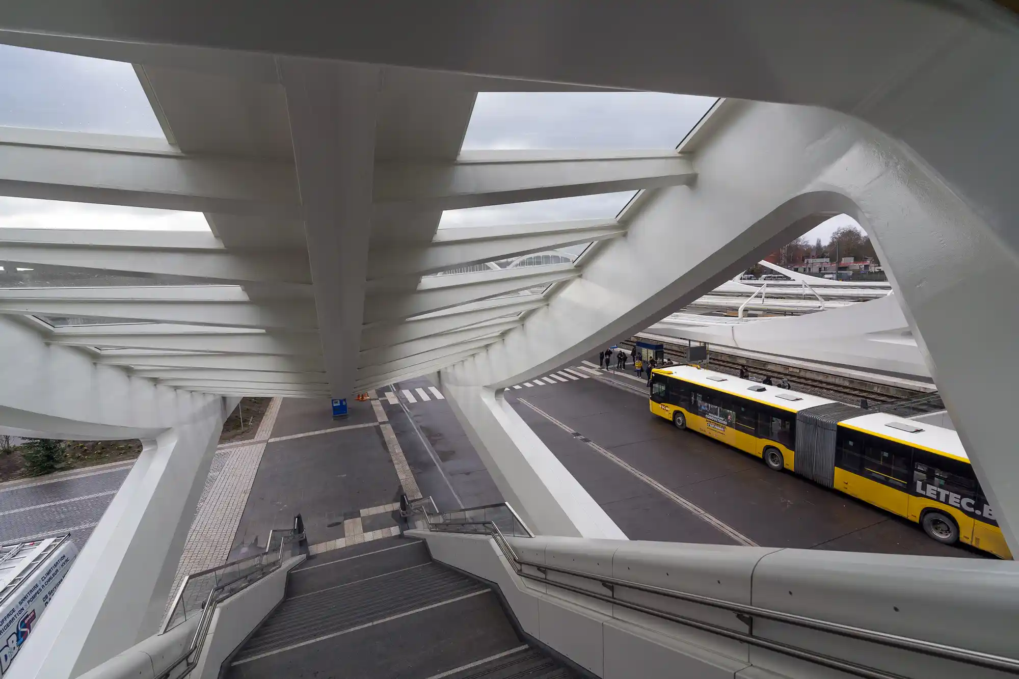 Calatrava bus station in Mons