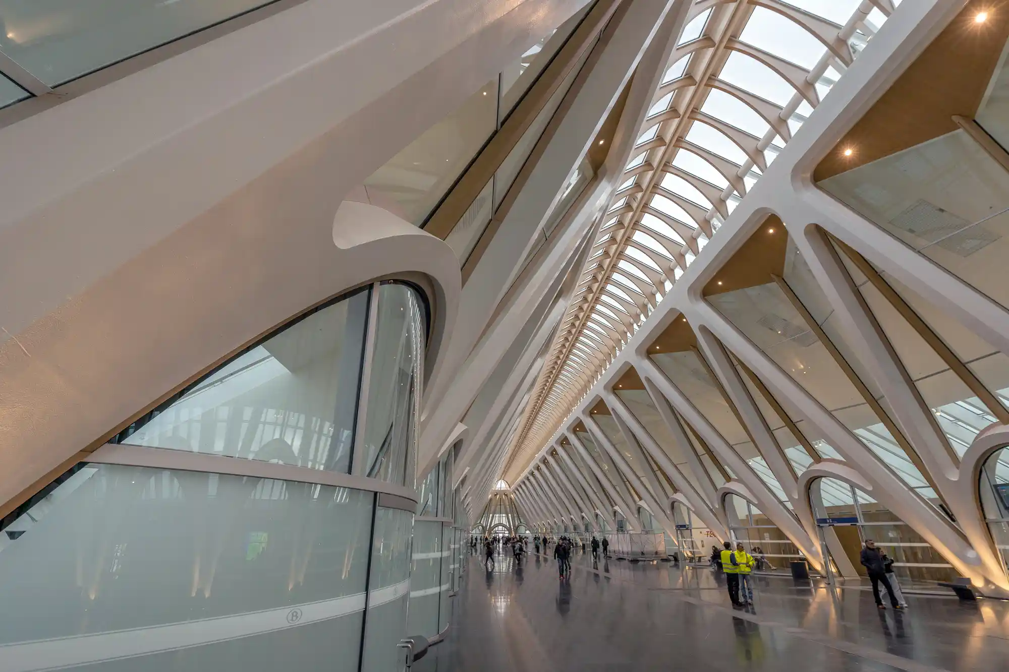 New design of the train station in Mons