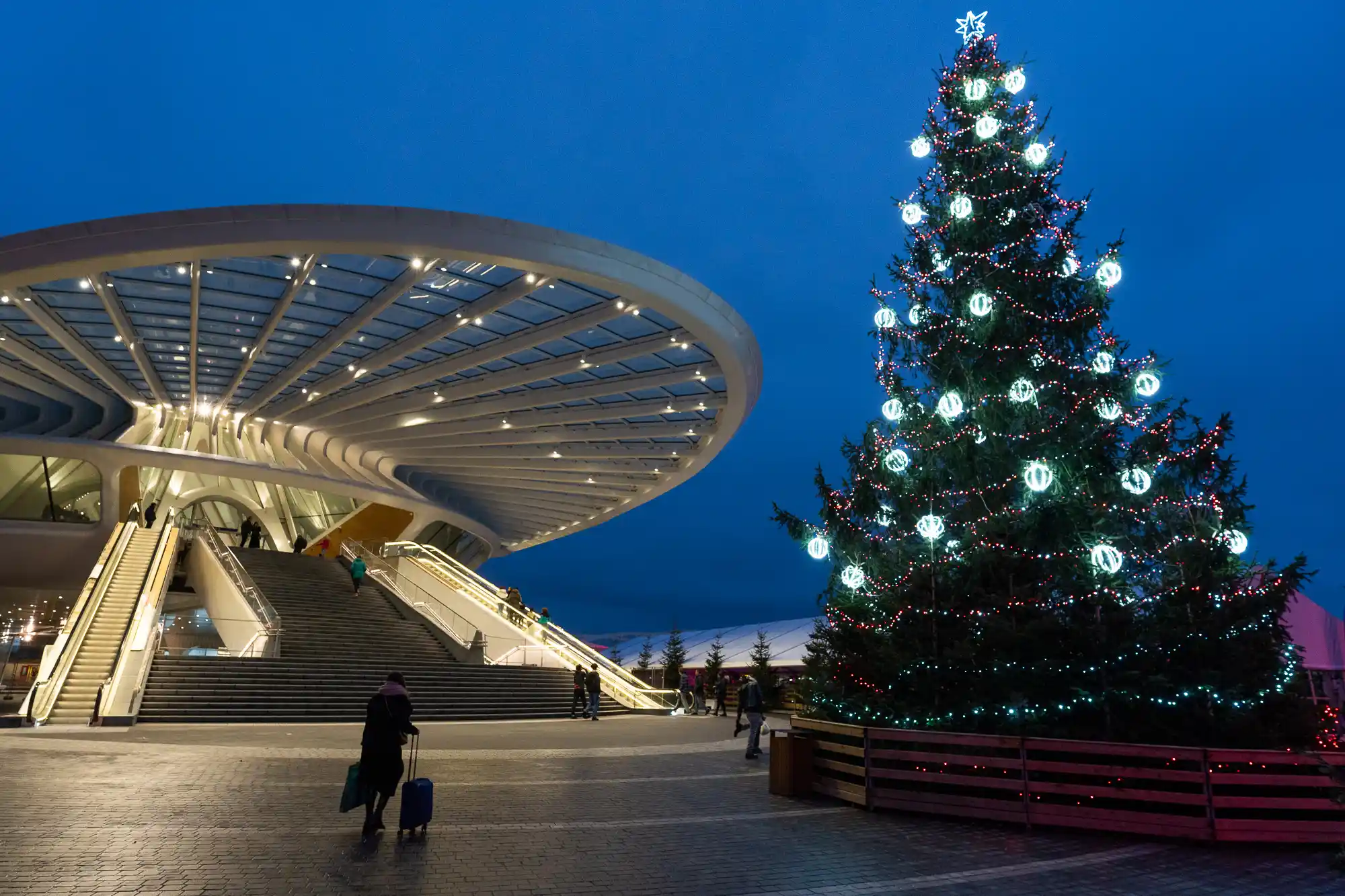 Calatrava Christmas Train Station