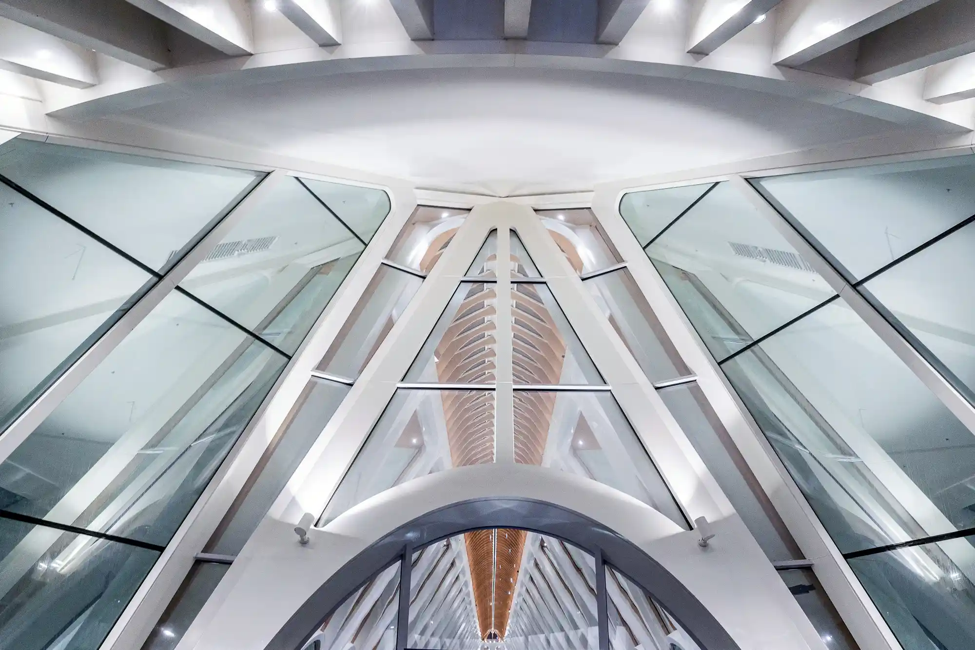 Glass Train Station in Mons