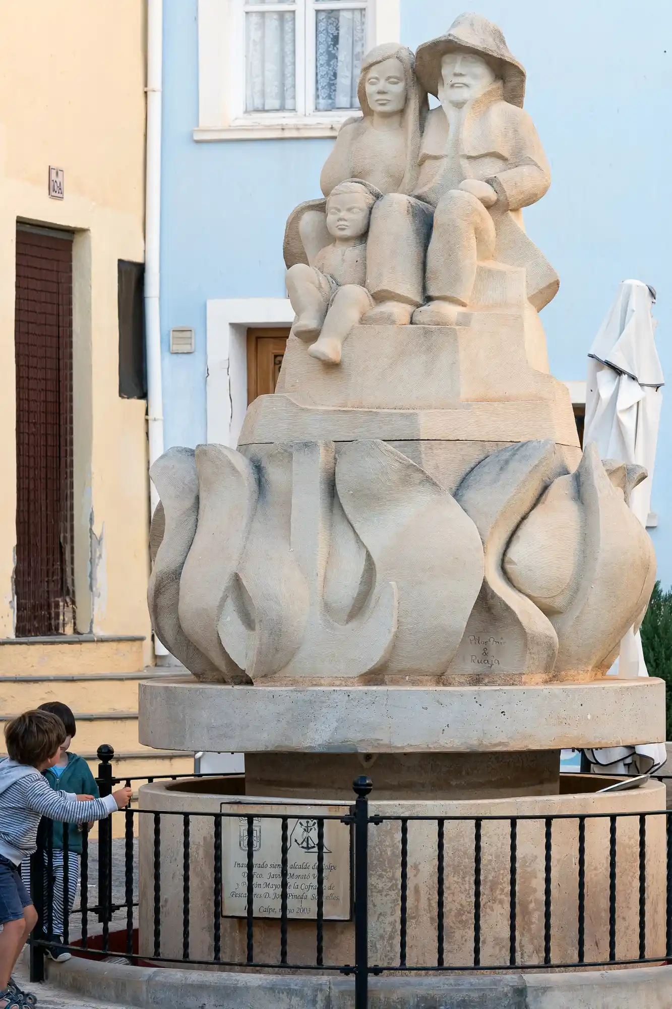 Family Statue in Calpe