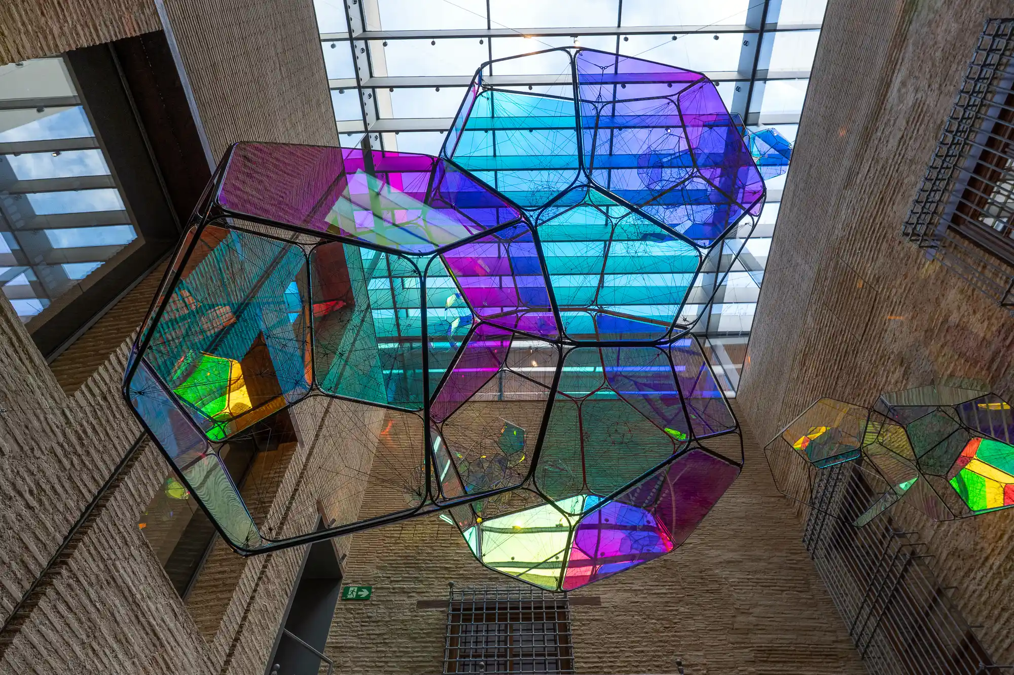 Glass modern art in Valencia