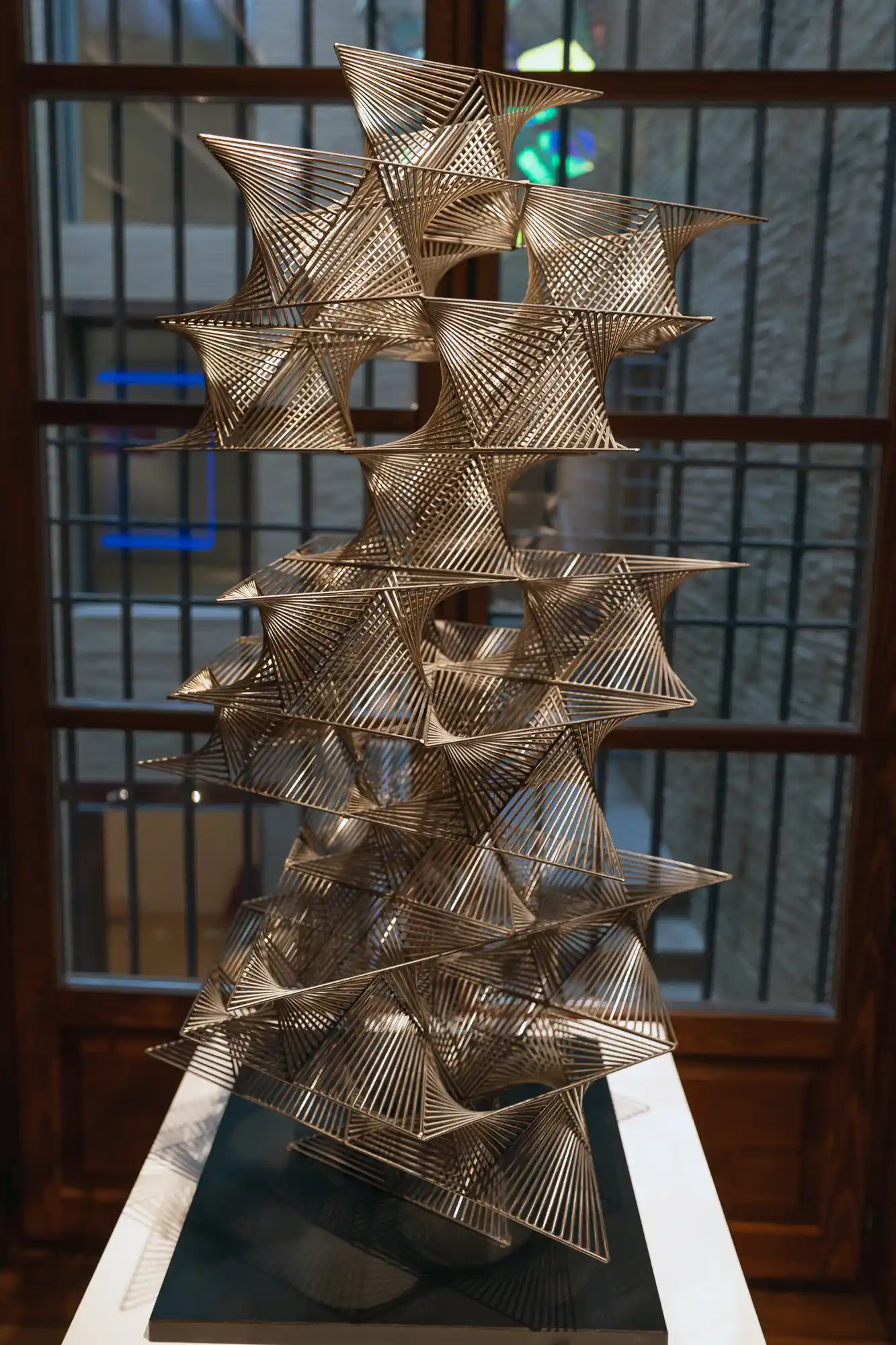 Spiral chrome art