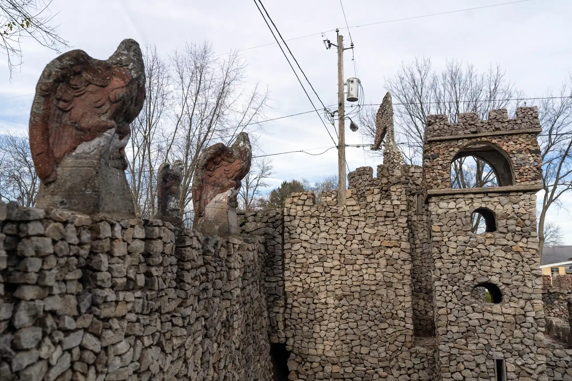 Eagles watching over Springfield, Ohio