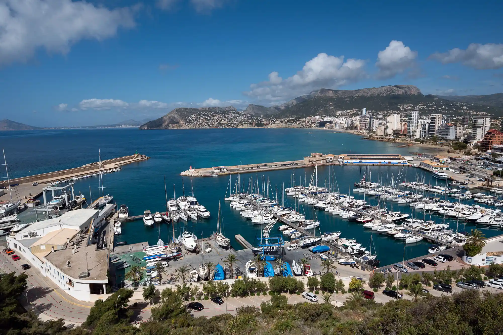 Calpe yacht harbor