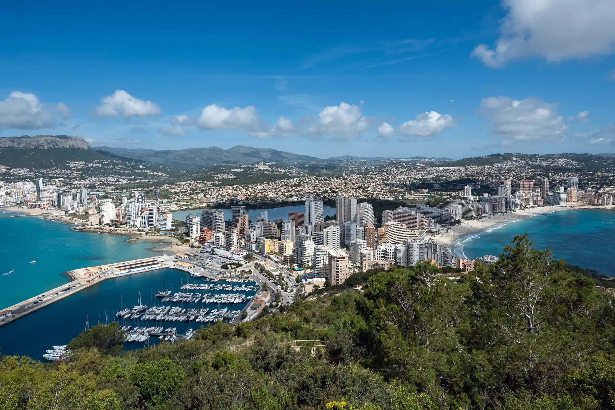 Beautiful coastal city in Spain