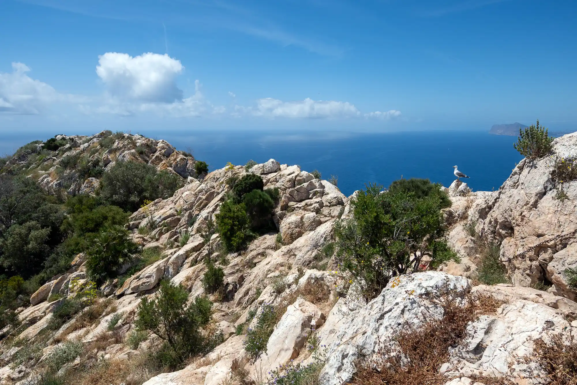 Hiking path in Calpe