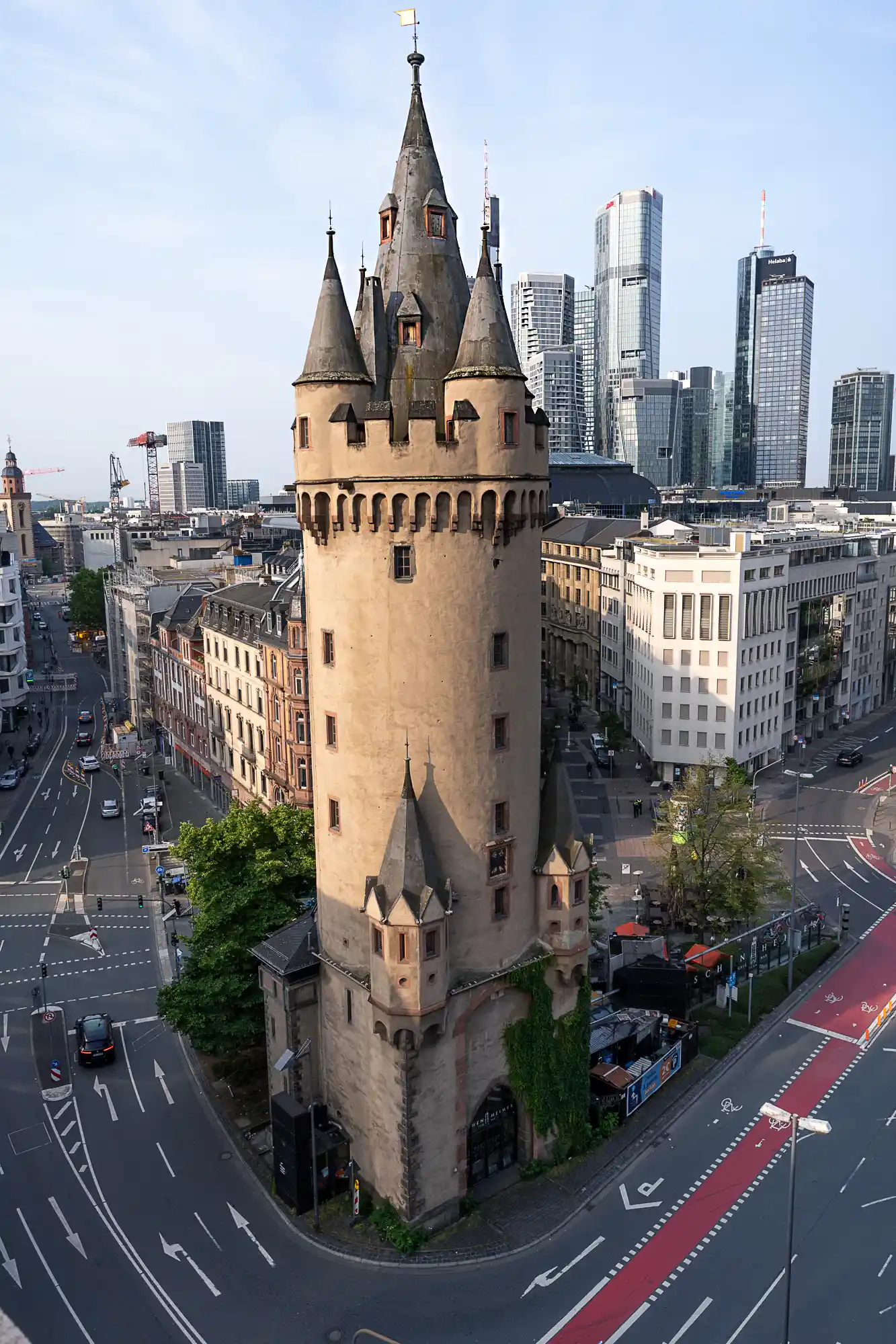 Frankfurt Skyline and Eschenheimer Tower