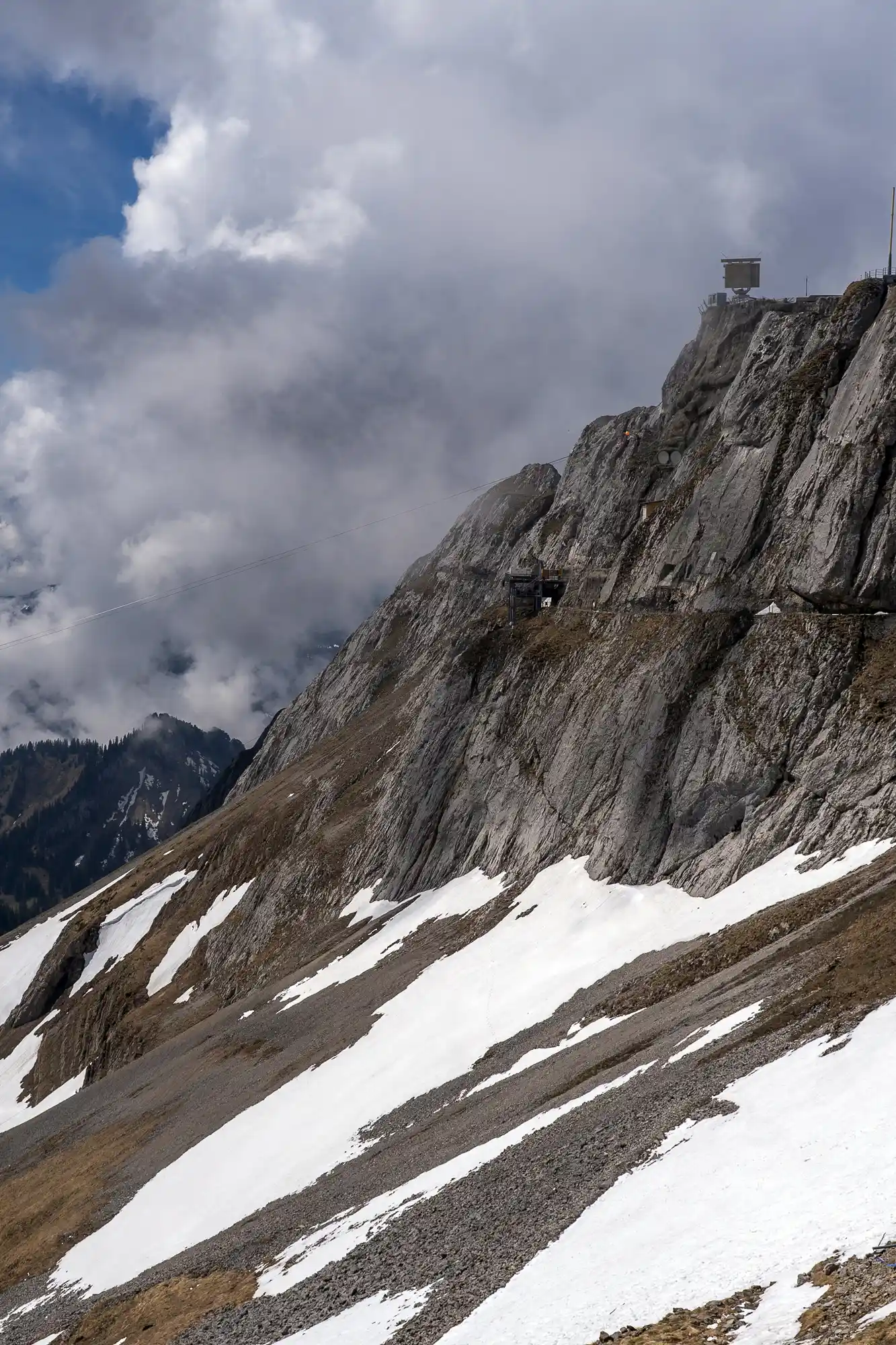 Rugged mountain at Mount Pilatus