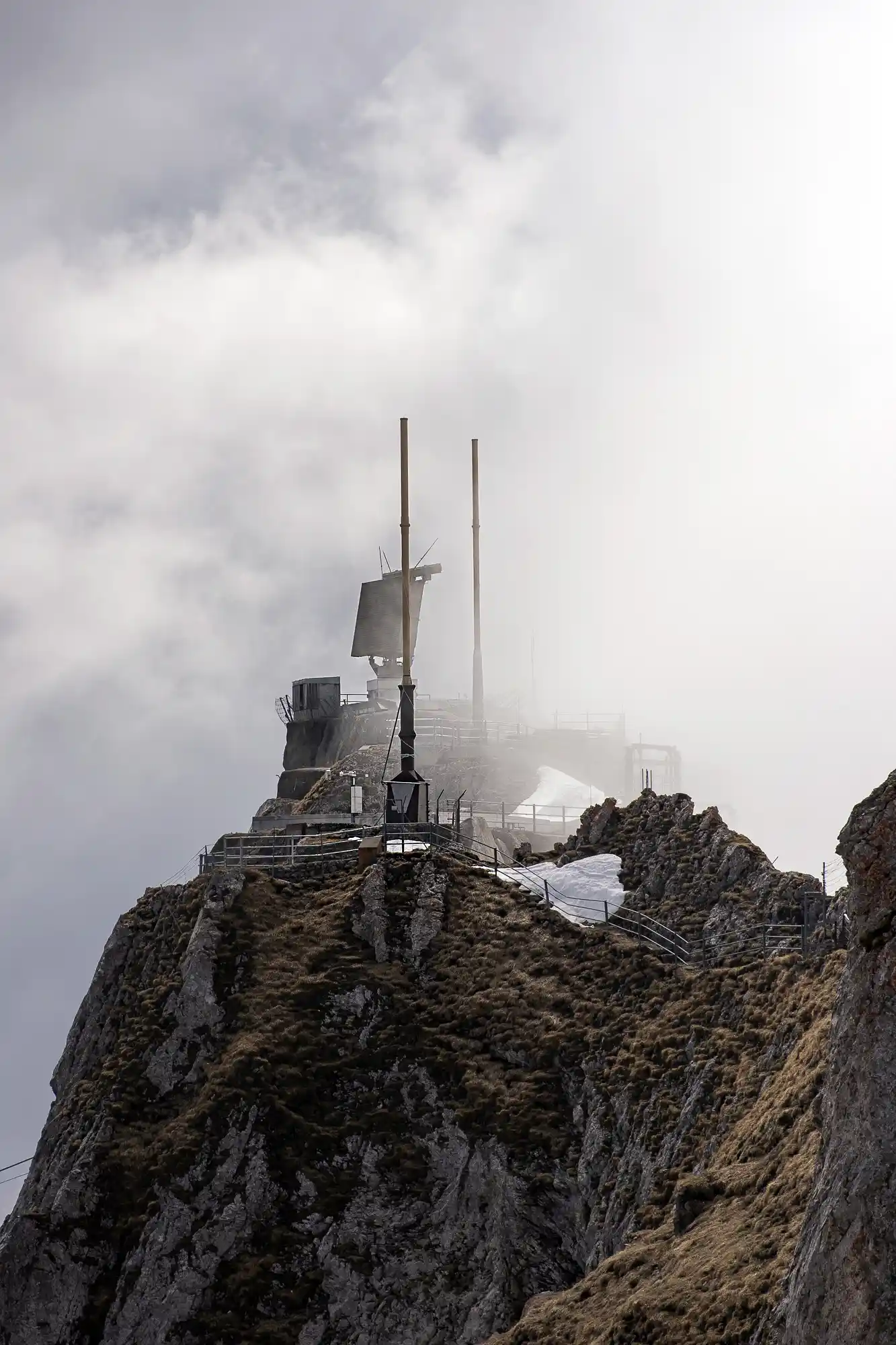 Antenna on top of the Pilatus Summit