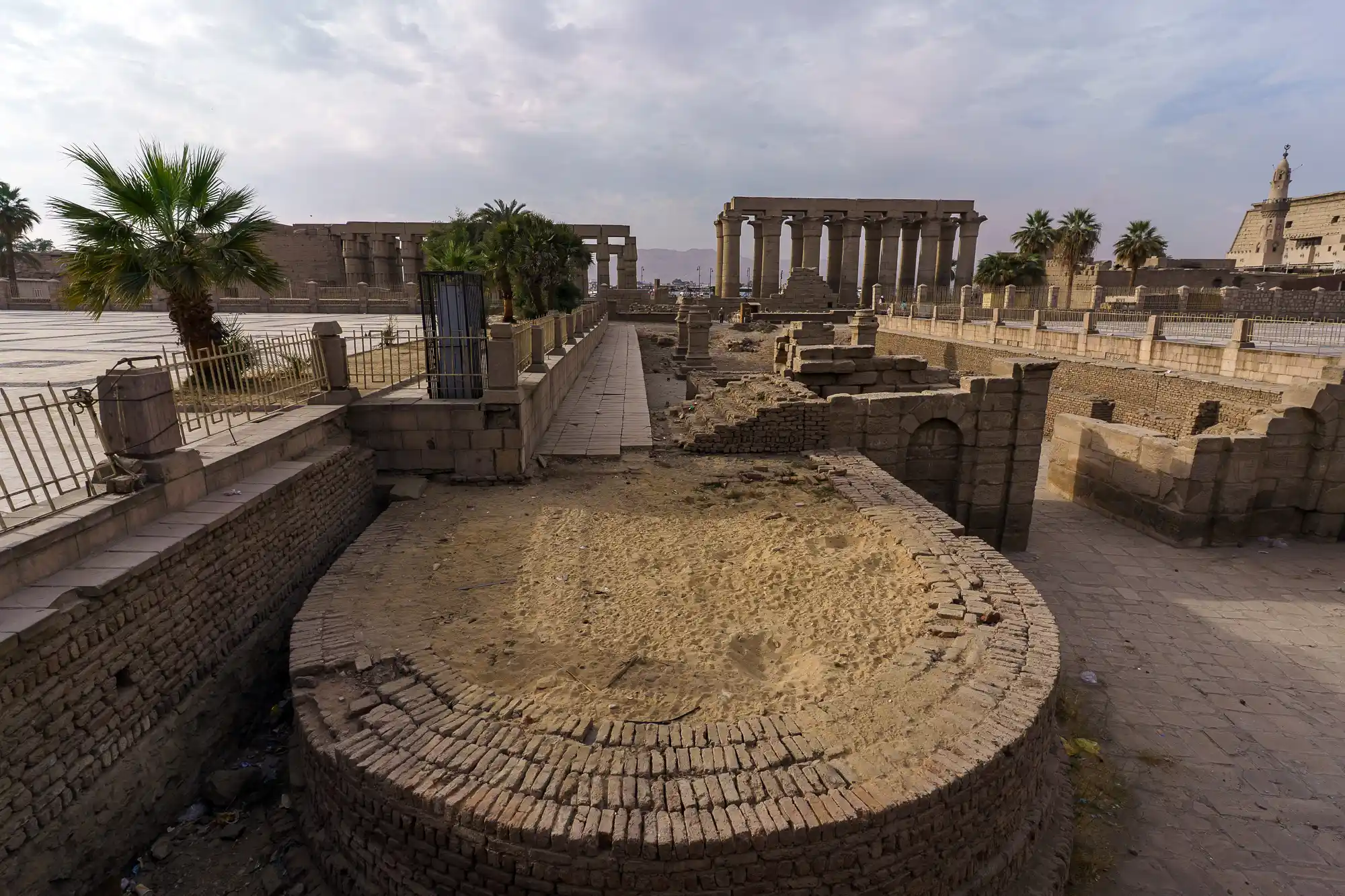 Walking by the Luxor Temple