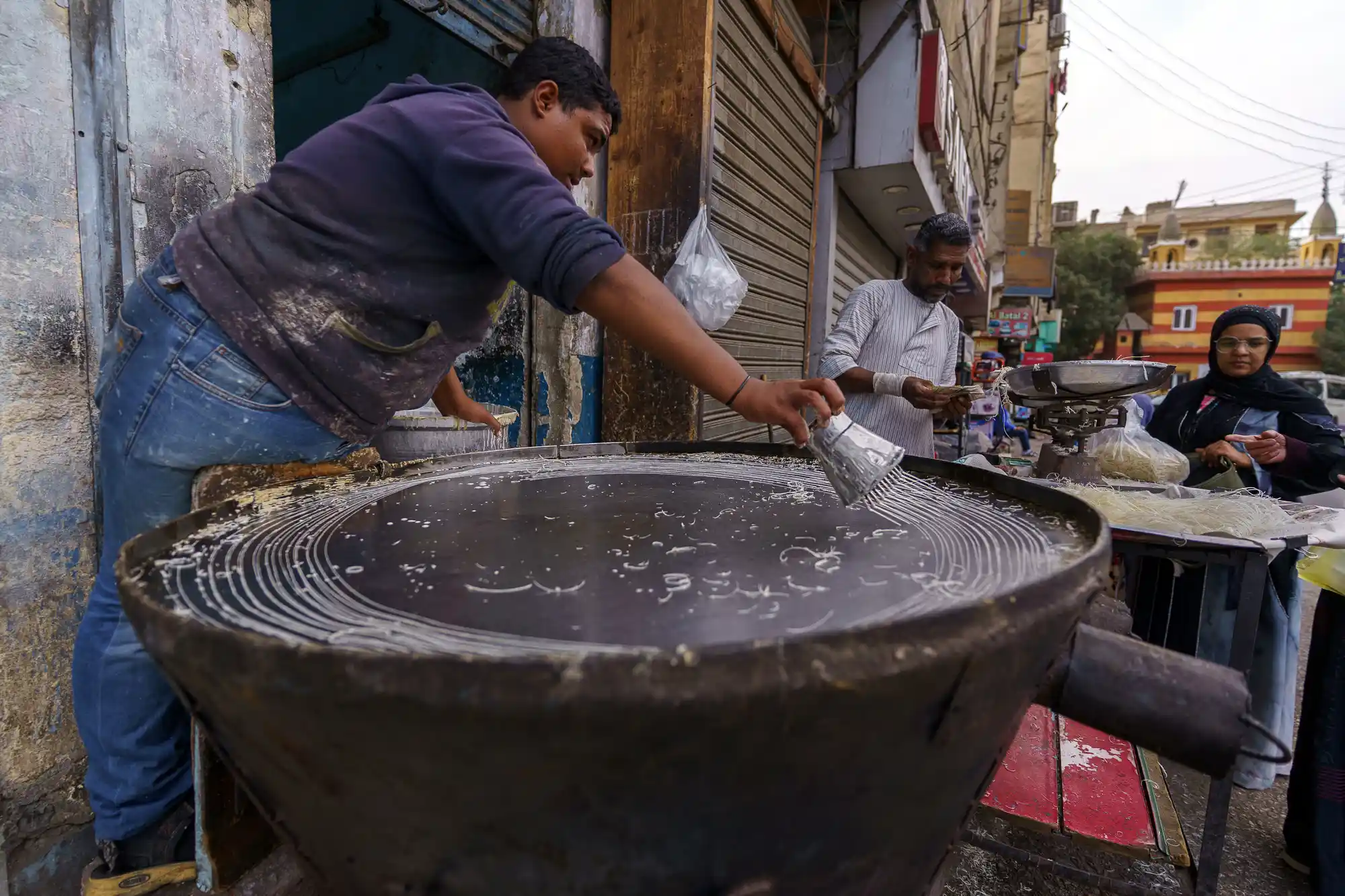 Making Kataifi in Luxor