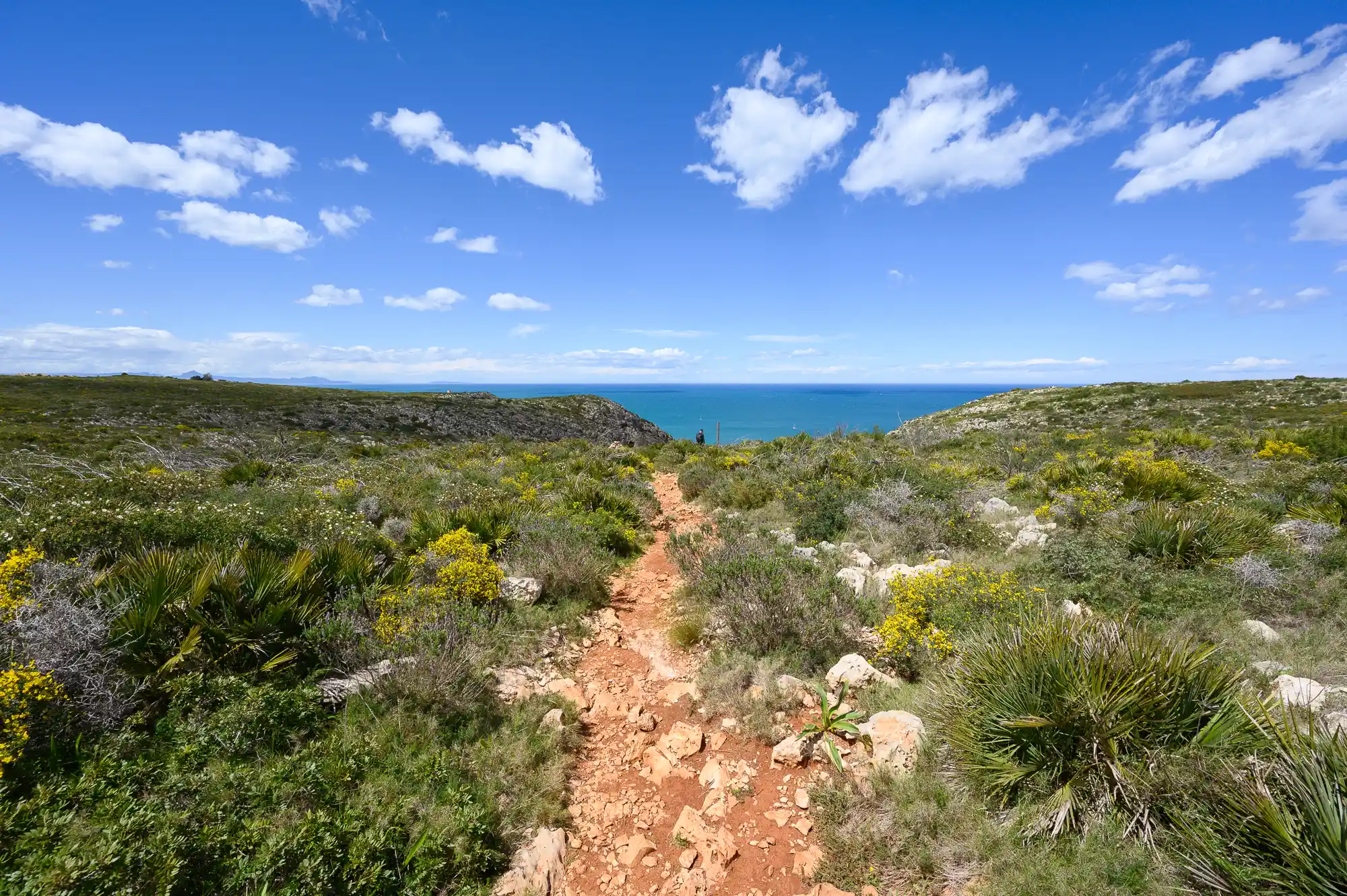 Hiking path to the Cova Tallada
