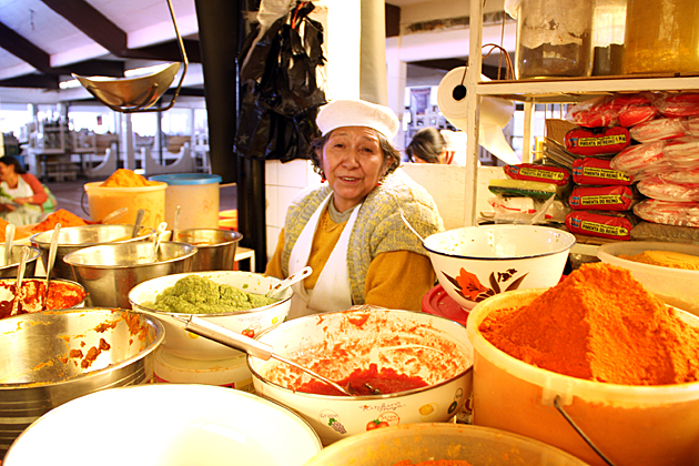 Market lady in Sucre, Bolivia