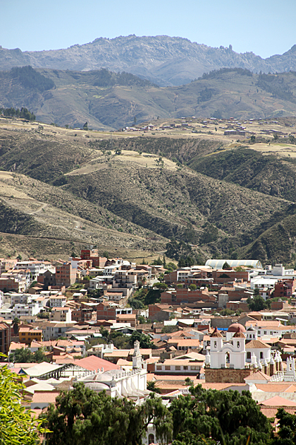 Sucre valley in Bolivia