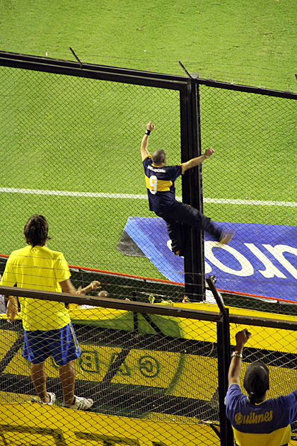 Watching Soccer in Buenos Aires, Part 1: Boca Juniors 5 Magic fall