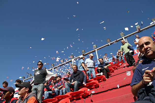 Watching Soccer in Buenos Aires, Part 2: San Lorenzo 9 Confetti Striptease