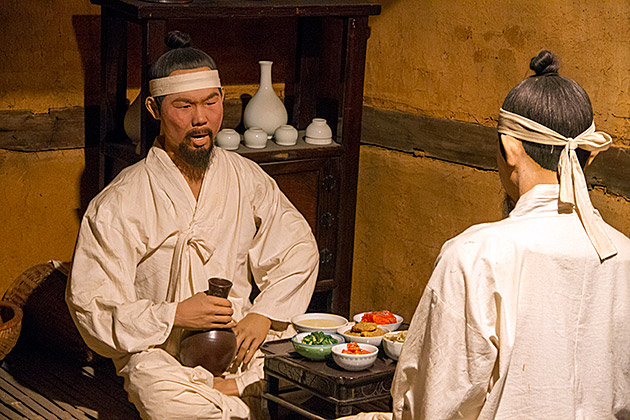 Drinking SOju in Korea