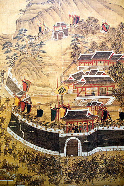 Old Busan Fortress Painting
