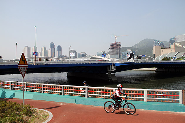 Biking in Korea