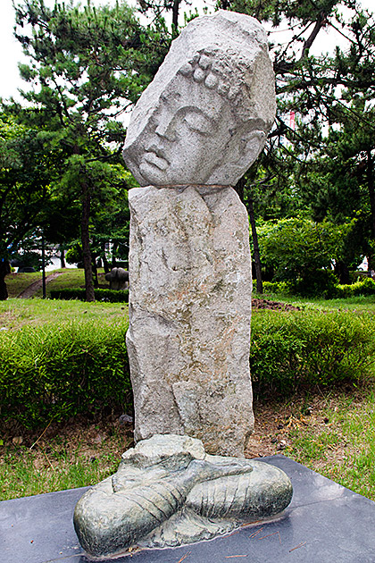 Tilted Buddha Head