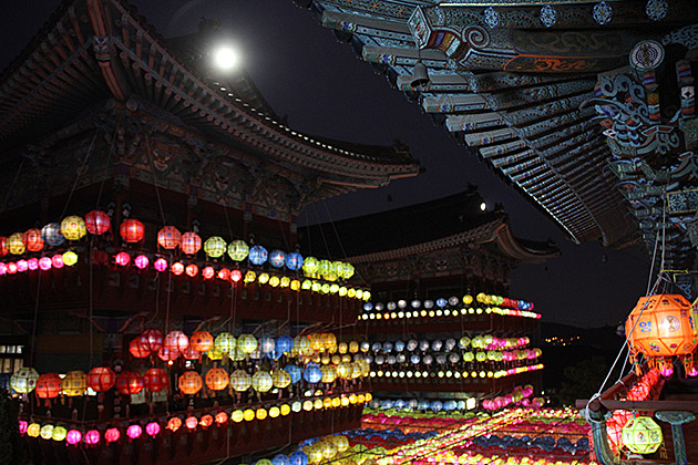 Samgwangsa Under a Blanket of Lanterns 1 Korea Blog