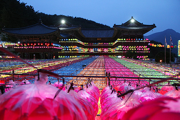 Samgwangsa Under a Blanket of Lanterns 10 Samgwangsa Lantern Temple
