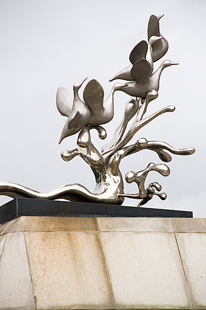 The Eulsukdo Island Bird Sanctuary 4 Bird Statue Korea