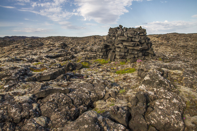 Ruins of Selatangar in Iceland