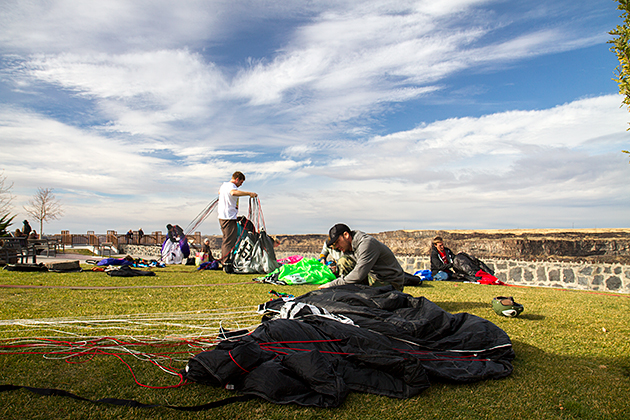Preparing Base Jumping