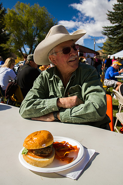 The Folklife Fair & Sheepdog Trials 56 Cowboy Burger