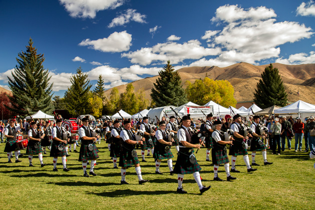The Folklife Fair & Sheepdog Trials 25 Scotish Marching Band