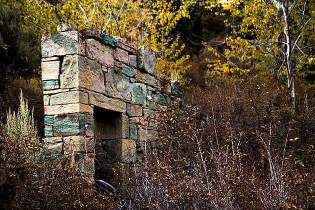 The Ghost Town of Bayhorse 6 Ghost Town Wall